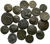 Lot of 20 greek bronze coins / SOLD AS SEEN, NO RETURN!