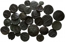 Lot of 30 greek bronze coins / SOLD AS SEEN, NO RETURN!