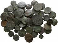 Lot of ca. 60 greek bronze coins / SOLD AS SEEN, NO RETURN!