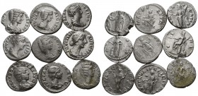 Lot of 9 imperial denari / SOLD AS SEEN, NO RETURN!
