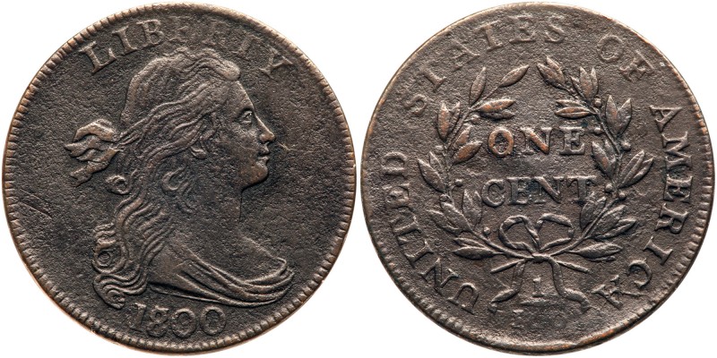 1800/798 S-191 R3 Overdate with Style I Hair VG10. Sharpness at least EF40 but g...