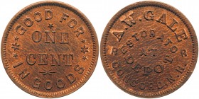 (1861-1864) US Civil War Store Card Token New Hampshire 120A-1a R5 MS63