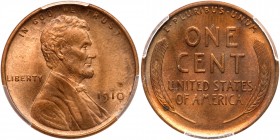 1910 Lincoln Cent. PCGS MS65