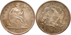 1875-S Liberty Seated Half Dollar. PCGS MS65