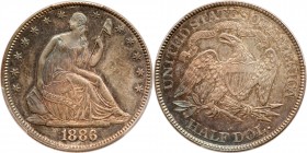 1886 Liberty Seated Half Dollar. PCGS MS65