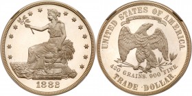 1882 Trade Dollar. NGC PF67
