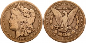 1880-CC Morgan Dollar. Reverse of 1879. G5