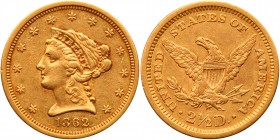 1862 $2.50 Liberty. PCGS EF45