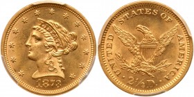 1873 $2.50 Liberty. Closed 3. PCGS MS63