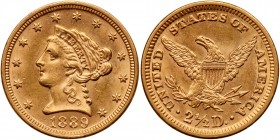 1889 $2.50 Liberty. PCGS MS61