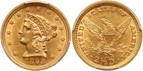 1898 $2.50 Liberty. PCGS MS61