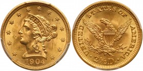 1904 $2.50 Liberty. PCGS MS65