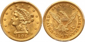 1906 $2.50 Liberty. PCGS MS64