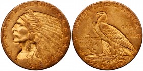 1912 $2.50 Indian. PCGS AU58