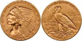 1914-D $2.50 Indian. PCGS AU58