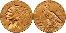 1929 $2.50 Indian. PCGS AU58