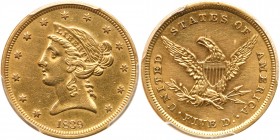 1839 $5 Liberty