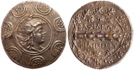 Macedonian Kingdom. Philip V. Silver Tetradrachm (16.47 g), 221-179 BC. VF