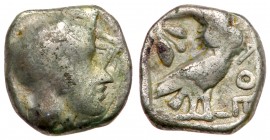 Philistia, Uncertain mints. Silver Obol (0.78 g), Mid 5th century-333 BC.. VF