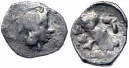 Judaea, Yehud (Judah). Silver Gerah (0.49 g), ca. 375-332 BCE. VF