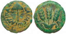 Judaea, Herodian Kingdom. Agrippa I. Æ Prutah (2.41 g), 37-44 CE. VF
