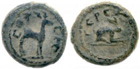 Arabia Petraea, Gerasa. Pseudo-autonomous issue. Æ (1.39 g), 1st century AD.. VF