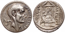 P. Cornelius Lentulus Marcellinus. Silver Denarius (3.70 g), 50 BC