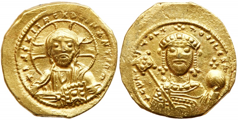 Constantine IX Monomachus. Gold Tetarteron Nomisma (4.05 g), 1042-1055. Constant...