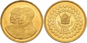 Iran. Commemorative Gold Medal, MS2535 (1976). MS64