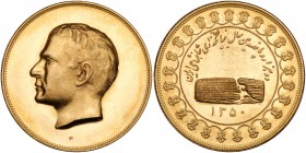Iran. Commemorative Gold Medal, SH1350 (1971). MS66