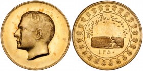Iran. Gold Commemorative Medal, SH1350 (1971). PCGS MS66
