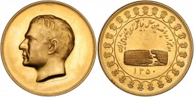 Iran. Gold Commemorative Medal, SH1350 (1971). PCGS MS65
