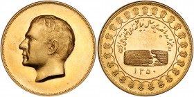 Iran. Gold Commemorative Medal, SH1350 (1971). PCGS MS63