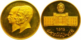 Iran. Gold Medal, MS2535 (1976). PCGS PF63