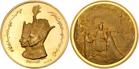 Iran. Coronation Gold Medal, SH1347 (1968). PCGS PF62