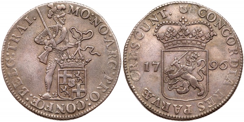 Netherlands: Utrecht. Rijksdaalder, 1796. Dav-1845; KM-10.4. Batavian Republic. ...