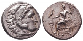 KINGDOM of MACEDON. Alexander III 'the Great', 327-323 BC.AR Drachm.
Condition: Very Fine


Weight: 4,2 gram
Diameter: 17,2 mm