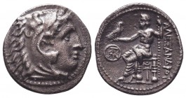 KINGDOM of MACEDON. Alexander III 'the Great', 327-323 BC.AR Drachm.
Condition: Very Fine


Weight: 4,1 gram
Diameter: 19,1 mm