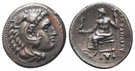 KINGDOM of MACEDON. Alexander III 'the Great', 327-323 BC.AR Drachm.
Condition: Very Fine


Weight: 4,1 gram
Diameter: 17,7 mm