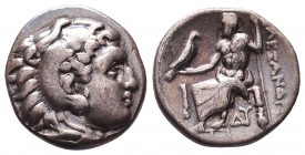 KINGDOM of MACEDON. Alexander III 'the Great', 327-323 BC.AR Drachm.
Condition: Very Fine


Weight: 4,2 gram
Diameter: 17,1 mm