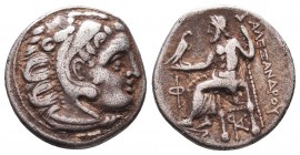 KINGDOM of MACEDON. Alexander III 'the Great', 327-323 BC.AR Drachm.
Condition: Very Fine


Weight: 4,2 gram
Diameter: 17,7 mm