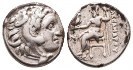 KINGDOM of MACEDON. Alexander III 'the Great', 327-323 BC.AR Drachm.
Condition: Very Fine


Weight: 4,1 gram
Diameter: 16,6 mm