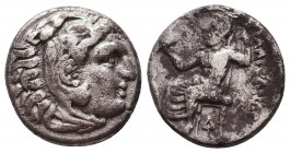 KINGDOM of MACEDON. Alexander III 'the Great', 327-323 BC.AR Drachm.
Condition: Very Fine


Weight: 3,8 gram
Diameter: 16,1 mm