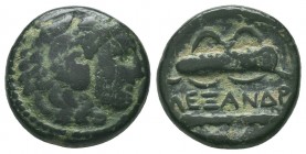 KINGDOM of MACEDON. Alexander III 'the Great', 327-323 BC. Ae.
Condition: Very Fine


Weight: 6 gram
Diameter: 16,6 mm