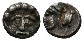 Greek Obol, Ca. 350-300 BC. AR
Condition: Very Fine


Weight: 0,7 gram
Diameter: 8,4 mm