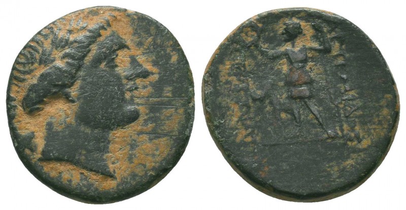 Greek Coins (Circa 220-163 BC). Ae.


Weight: 4,3 gram
Diameter: 18,4 mm