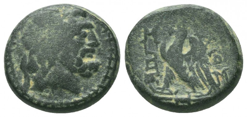 Greek Coins (Circa 220-163 BC). Ae.


Weight: 6,2 gram
Diameter: 17,5 mm