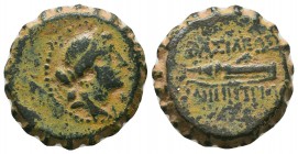 SELEUKID KINGDOM. 2nd - 1st Century . Ae.
Condition: Very Fine


Weight: 8,5 gram
Diameter: 20,2 mm