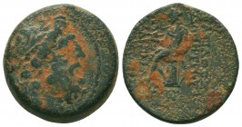 SELEUKID KINGDOM. 2nd - 1st Century . Ae.
Condition: Very Fine


Weight: 16,3 gram
Diameter: 22,7 mm