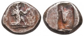 Persia. Achaemenid Empire. Ataxerxes I to Darius II (465-405). Ar Siglos,


Weight: 4,9 gram
Diameter: 17,3 mm